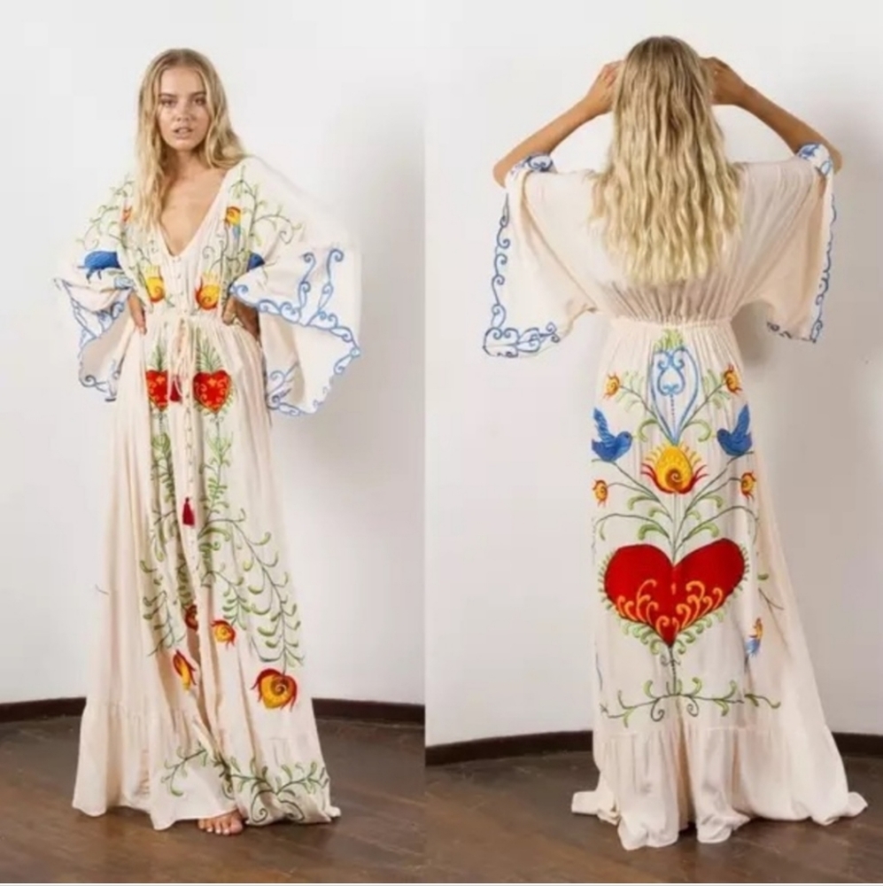 Embroidered beautiful maxi dress
